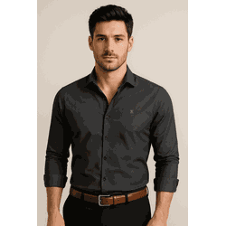 Camisa chumbo - 12345-CH-HB - MANIA NACIONAL