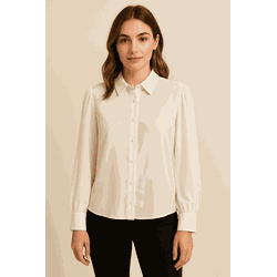camisa feminina branca - CMFNWHT001 - MANIA NACIONAL