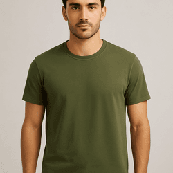 Camiseta básica verde escura - CBV-00123 - MANIA NACIONAL