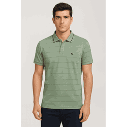  camiseta gola Polo biogás Verde Selva - 128472 - MANIA NACIONAL