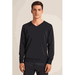 Malha V-Neck Clássica Navy - MN12345NAVY - MANIA NACIONAL