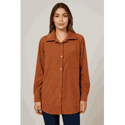 Blazer Longo Comfort terracota - BLC-TC001MN - MANIA NACIONAL