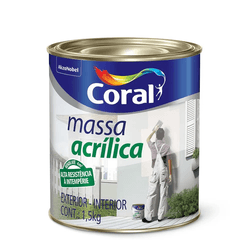 MASSA ACRÍLICA 1,5KG CORAL - Marajá Tintas