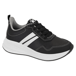 TENIS MOLEKINHO PRETO/BRANCO SOFT FLOTER NEO