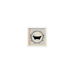 Quadro 20x20 EAU TOILETTE Silhouette - Moldura Bra... - Marcia Helena Decorações