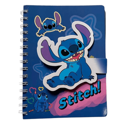 Caderno decorado Stitch - 002 - MARIE PAPELARIA FOFA
