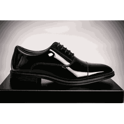 Sapato Social Militar M Force Preto Envernizado - MARINERFORCE