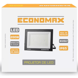 REFLETOR LED SLIM SMD 200W x BIVOLT 6500K IP65 PT ... - Meta Materiais Elétricos Ltda