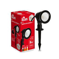 ESPETO LED 5WXVD BIV IP65 KIAN 16867 - Meta Materiais Elétricos Ltda