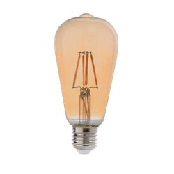 LAMP LED VINTAGE PERA ST64 3W BIV 2200K 0250-02 - Meta Materiais Elétricos Ltda