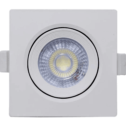 Spot LED EMB Quadrado 3W Bivolt 6500K - 1809 - Gal... - Meta Materiais Elétricos Ltda