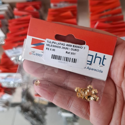 TULIPA LATAO 4MM BANHO 3 MILESIMOS 20UN 851 . - 00... - Metal Light