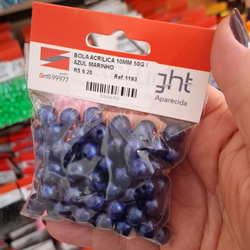 BOLA ACRILICA 10MM 50G 1193 . - 0011930001 - Metal Light