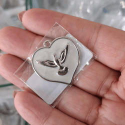 PINGENTE CORACAO ESP SANTO RESINADO ML6043CR . - 0... - Metal Light