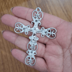 CRUCIFIXO NOIVA BANHO ESPECIAL ML6018NOIVA . - 001... - Metal Light