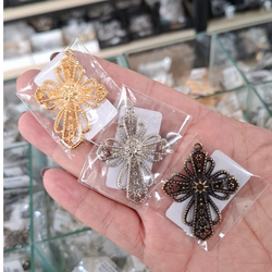 CRUZ RENDADA SEM STRASS ML6138 . - 0007320001 - Metal Light