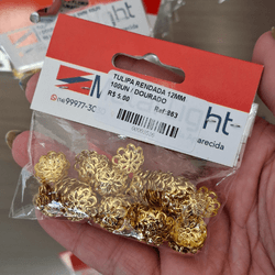 TULIPA RENDADA 12MM 100UN 863 . - 0008630001 - Metal Light