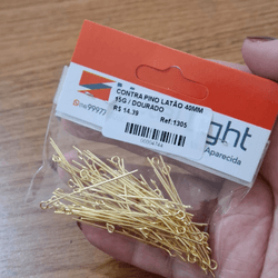 CONTRA PINO LATÃO 40MM 15G 1305 . - 0013050001 - Metal Light