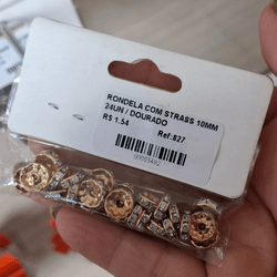 RONDELA COM STRASS 10MM 24UN 827 . - 0008270001 - Metal Light