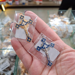 CRUCIFIXO COM PINTURA ML6056CP . - 0000890001 - Metal Light