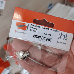 TERMINAL QUADRADO 10MM 929 . - 0009290001 - Metal Light
