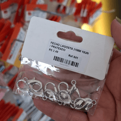 FECHO LAGOSTA 21MM 10UN 841 . - 0008410001 - Metal Light