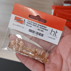 TULIPA BASE QUADRADA FERRO 8MM 5G 869 . - 00086900... - Metal Light