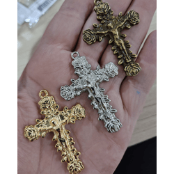 CRUCIFIXO COM ROSAS ML6110 . - 0001360001 - Metal Light