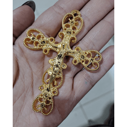 CRUCIFIXO NOIVA GRANDE SEM STRASS ML6018 . - 00005... - Metal Light