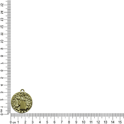 PINGENTE SÃO BENTO RELEVO ML6080 . - 0001090001 - Metal Light