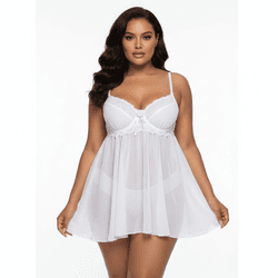 *Camisola Bianca (DM001) - Branco - 18147 - Pimenta Sexy Shop e Lingerie Sensual