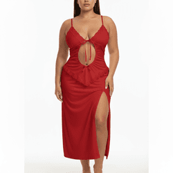 *Camisola Allana (DM029). - Vermelho - 18243 - Pimenta Sexy Shop e Lingerie Sensual