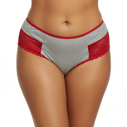 Calcinha Margarida (DR0081). - Cinza - 32341 - Pimenta Sexy Shop e Lingerie Sensual