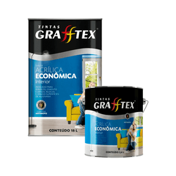 ACRÍLICO FOSCO ECONÔMICO GRAFFTEX 18L - MIARA KRÜGER TINTAS