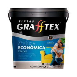 ACRÍLICO FOSCO ECONÔMICO GRAFFTEX 3,6L - MIARA KRÜGER TINTAS