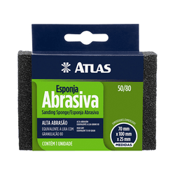 ESPONJA ABRASIVA ATLAS ALTA ABRASÃO REF 50/80 - MIARA KRÜGER TINTAS