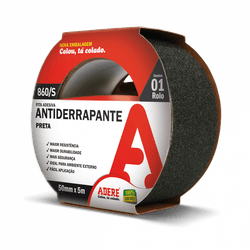 FITA ANTIDERRAPANTE PRETA ADERE 50MM X 5M - MIARA KRÜGER TINTAS