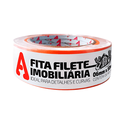 FITA ADERE CREPE IMOBILIÁRIA LARANJA FILETE 6MM X ... - MIARA KRÜGER TINTAS