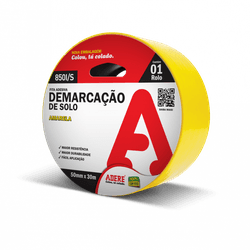 FITA ADESIVA DE DEMARCAÇÃO DE SOLO AMARELA ADERE 5... - MIARA KRÜGER TINTAS