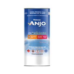 THINNER ANJO ECOEFICIENTE 2750 900ML - MIARA KRÜGER TINTAS