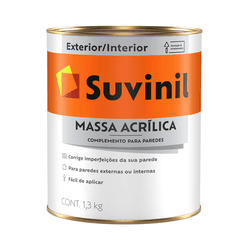 MASSA ACRÍLICA SUVINIL 1,3KG - MIARA KRÜGER TINTAS