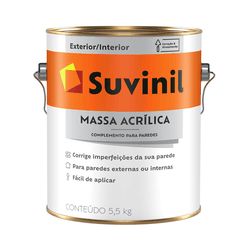 MASSA ACRÍLICA SUVINIL 5,5KG - MIARA KRÜGER TINTAS