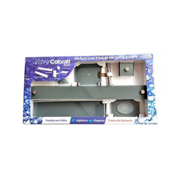 Kit Acessório Vidro Com 5 peças Retangular Reto VI... - Rede Construir Milmart