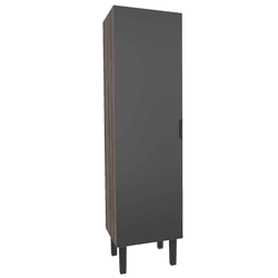 Armário Madeira Multiuso Flamingo Preto / Tamarind... - Rede Construir Milmart