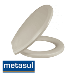 Assento Convencional Almofadado Plus Bege - METAS... - Rede Construir Milmart