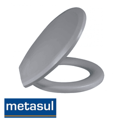 Assento Convencional Almofadado Plus Cinza Claro -... - Rede Construir Milmart