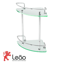 Porta Shampoo Duplo 19019 De Canto 5216 - LEÃO MET... - Rede Construir Milmart