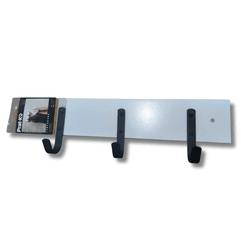 Cabideiro Simples Branco Com 3 Ganchos 10550013 - ... - Rede Construir Milmart
