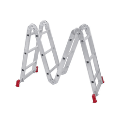 Escada Alumínio Articulada 12 Degraus 4X3 13 Posiç... - Rede Construir Milmart