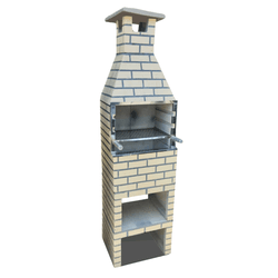 Churrasqueira Mini Cimento 45cm Tijolinho Palha - ... - Rede Construir Milmart